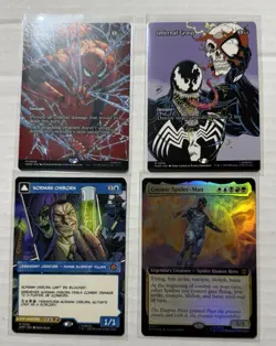 4x MTG Spiderman Mythic Card Lot - Image 1