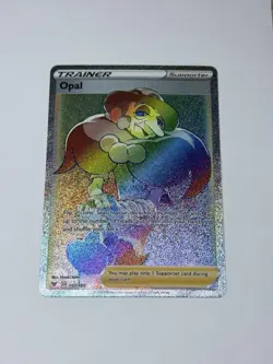 Pokemon Card TCG Opal 197/185 Rainbow Rare Full Art Trainer Vivid Voltage NM/M - Image 1
