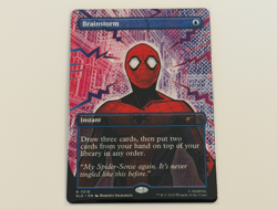 MTG Secret Lair Spider-Man Brainstorm (7019) Non-Foil Bonus Card - Image 1