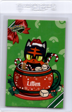Litten Peruvian christmas pokemon card - Image 1