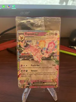 Pokemon TCG Espeon EX Prismatic Evolutions Promo Card 034/131 Stamped Sealed - Image 1
