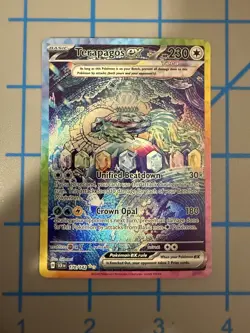 Terapagos EX 170/142 Stellar Crown Special Illustration Rare NM/M Pokemon Card - Image 1