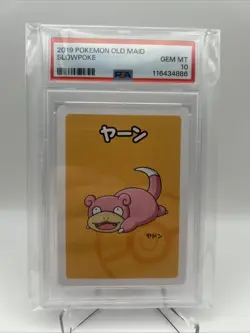 PSA 10 GEM MINT Japanese Slowpoke Old Maid Card Pokemon Center 2019 - Image 1