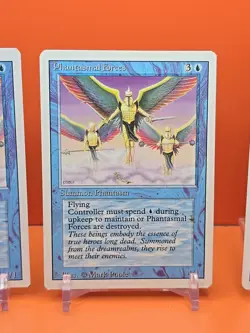 🔵🔵 (4) 1994 MAGIC The Gathering PHANTASMAL FORCES REVISED 3RD EDITION PLAYED 2 - Image 4