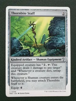 Thornbite Staff (White Border) Mystery Booster 2 Regular - Image 1