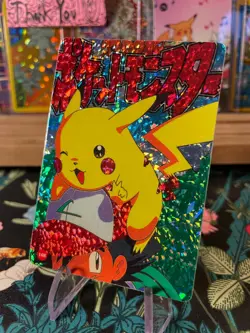 ⚡Pikachu Ash 108⚡Vintage Vending Sticker! Pokemon Read Description⚡ - Image 3
