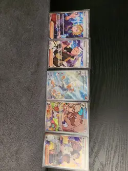 Lot Of 5 Full Art Holo Pokemon Cards - Image 1