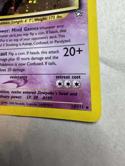 Pokemon TCG Holographic Slowing 14/111 - Image 3