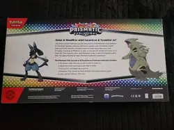 Pokemon TCG Prismatic Evolutions Lucario Ex + Tyranitar Ex Premium Collection - Image 2