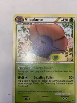 Pokemon TCG - Vileplume - 24/90 - Rare - HGSS: Undaunted [Near Mint] - Image 2