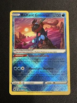 Radiant Greninja 046/189 Swsh10: Astral Radiance Holo Pokemon Full Art - Image 1