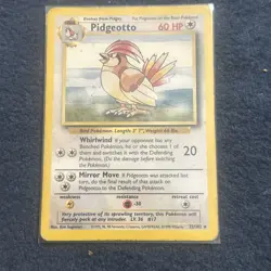Pokemon TCG Pidgeotto 022/102 Base Set Rare Vintage LP/MP - Image 3