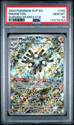 PSA 10 Magneton 159 Promo Surging Sparks ETB English EN SVP Pokemon TCG - Image 1