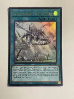Yu-Gi-Oh Wishes for Eyes of Blue SDWD-EN042 Ultra-Rare 1st Edition - Image 1