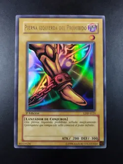 YUGIOH 2003 | LEFT LEG OF THE FORBIDDEN ONE | LDD-S121 (LOB-121) | 1ST EDT | NM - Image 1