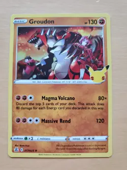 Groudon 017/025 Celebrations Holo Rare Pokemon TCG Card NM - Image 3