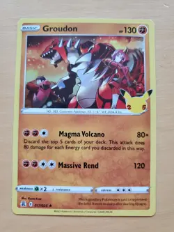 Groudon 017/025 Celebrations Holo Rare Pokemon TCG Card NM - Image 5