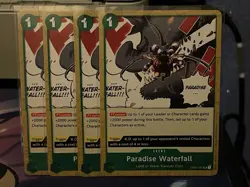 (4x) Paradise Waterfall Playset One Piece Card Game OP01-057 - Image 1