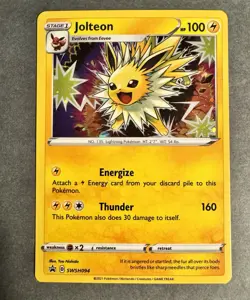 Jolteon SWSH094 Holofoil Promo Rare Pokemon Card - NM - Image 1