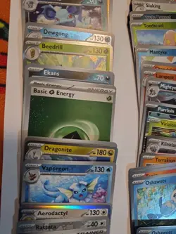 Pokemon Card Lot 100 Holo Reverse Holo Pokeball EX + Sleeves From HF, ES Etc - Image 3