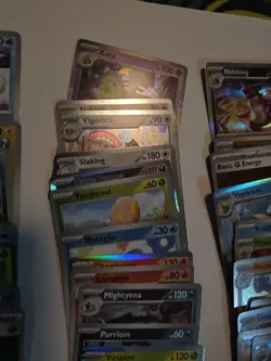 Pokemon Card Lot 100 Holo Reverse Holo Pokeball EX + Sleeves From HF, ES Etc - Image 5