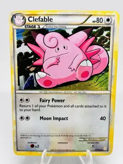 Clefable ⭐ 3/123 - 2010 Heart Gold Soul Silver - Holo Rare - Pokemon Card TCG - Image 1
