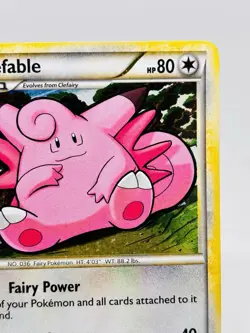 Clefable ⭐ 3/123 - 2010 Heart Gold Soul Silver - Holo Rare - Pokemon Card TCG - Image 3
