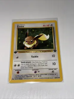 1st Edition Eevee 55/82 Team Rocket 2000 Pokemon Card - Image 1