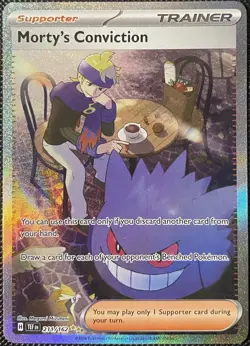 Morty's Conviction 211/162 SV05: Temporal Forces Holo - Pokemon Card - Image 1