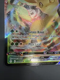 Leafeon VMAX-008/203 SWSH07: Evolving Skies Pokemon Card Grass Type - Image 5