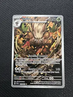 Shiftry 163/162 Temporal Forces Illustration Rare Pokemon Card - Image 1