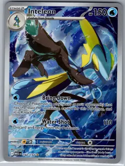 Inteleon 142/132 ME01: Mega Evolution - Pokemon Card - NM - Image 1