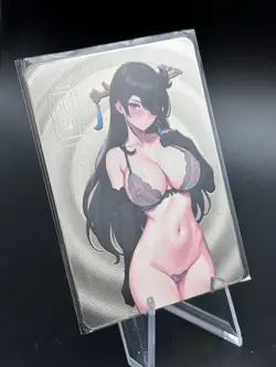BeiDou - genshin | Goddess Yisisantan meika 3 - rare MT-10 Waifu ccg metal Card - Image 2