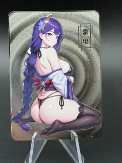 Raiden - genshin | Goddess Yisisantan rare MT-02 Waifu Trading metal Card - Image 1