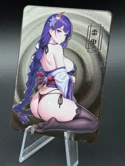 Raiden - genshin | Goddess Yisisantan rare MT-02 Waifu Trading metal Card - Image 2
