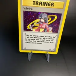Sabrina 20/132 Holo Rare Gym Challenge -NM/LP W/ Half Swirl Vintage Pokemon Card - Image 4