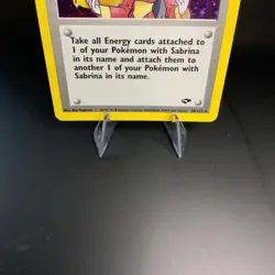 Sabrina 20/132 Holo Rare Gym Challenge -NM/LP W/ Half Swirl Vintage Pokemon Card - Image 5