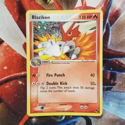 Blaziken - 1/17 - Holo Rare - POP Series 1 - Pokemon Card - Lot #668 - Image 3
