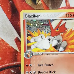 Blaziken - 1/17 - Holo Rare - POP Series 1 - Pokemon Card - Lot #668 - Image 4