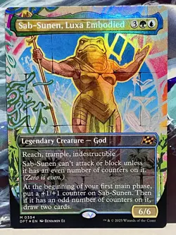 1x Sab-Sunen, Luxa Embodied - Borderless Foil - Aetherdrift (DFT) - Card #354 - Image 1