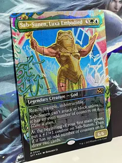 1x Sab-Sunen, Luxa Embodied - Borderless Foil - Aetherdrift (DFT) - Card #354 - Image 5