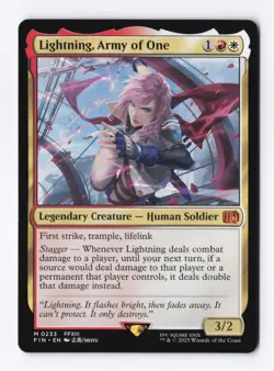 Lightning, Army of One 0233 (M) MTG Final Fantasy (FIN) (EN) - Image 1