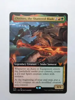 MTG Chishiro, the Shattered Blade (NEC) Kamigawa Neon Dynasty Extended Regular - Image 1