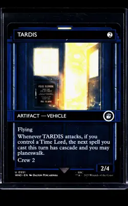 2023 MTG Magic The Gathering WHO Doctor Who Showcase #551 TARDIS - Image 1