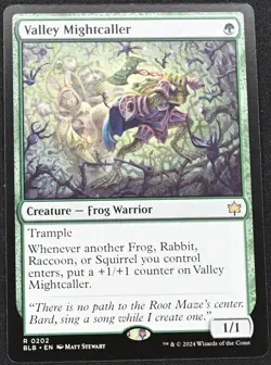 Valley Mightcaller #202 Bloomburrow MTG Rare NM Magic The Gathering - Image 1
