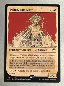 MTG / Delina, Wild Mage / AFR / #317 / Regular (Showcase) / Rare / NM - Image 1