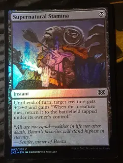 Supernatural Stamina FOIL , Double Masters 2022 , LP , MTG ,FREE SHIPPING - Image 1