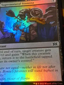 Supernatural Stamina FOIL , Double Masters 2022 , LP , MTG ,FREE SHIPPING - Image 2