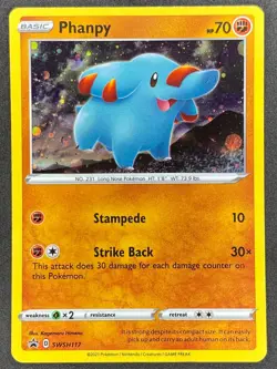 Pokemon Phanpy SWSH117 SWSH Black Star Promo LP/NM - Image 1