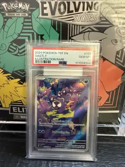 Gastly Illustration Rare Pokemon PSA 10 Temporal Forces GEM MT 177/162 - Image 1